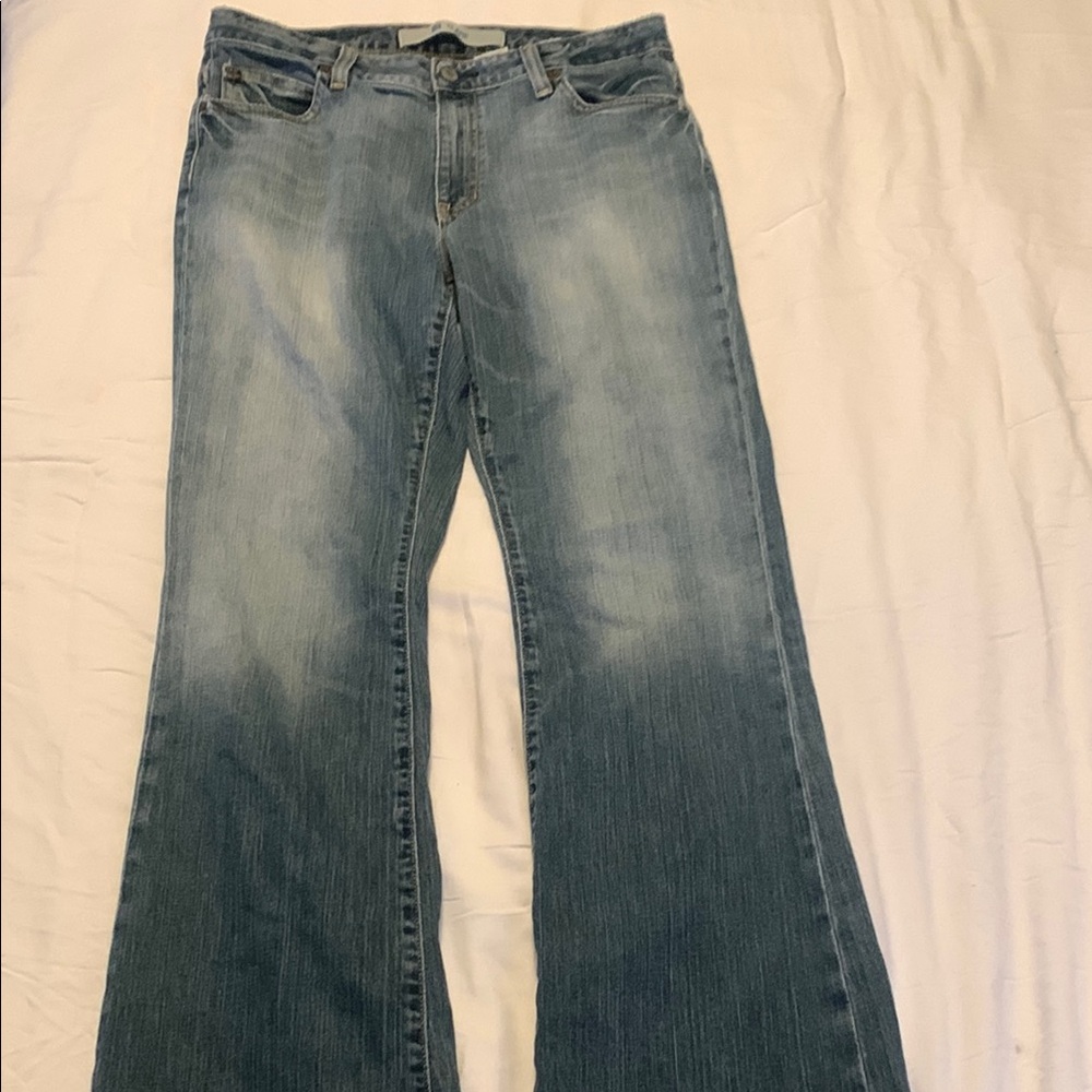 GAP Blue Flare & Wide Leg Jeans with Vintage Fading